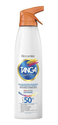 Protector Solar Tanga Spray Fácil Rápida Aplicación 50 Spf