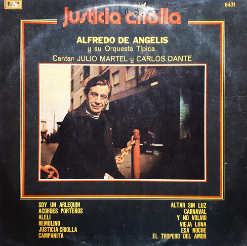 Alfredo De Angelis - Justicia Criolla B Lp