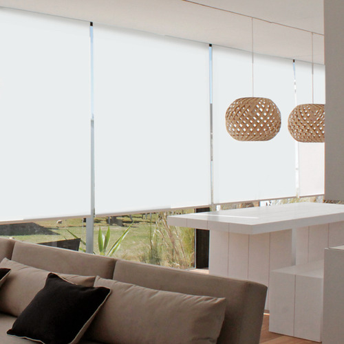 Cortina Roller Manual Blackout Palmer 110x160 Cm Liso Blanco