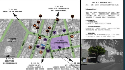Imagen 2 de 6 de Local Comercial Aaa 399m2 Insurgentes Sur, Col Hipodromo Con