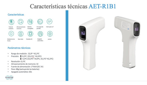 Imagen 4 de 8 de Termómetro Digital Láser Corporal Infrarrojo Sin Contacto