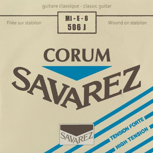 Corda Mi (6ª) Avulsa Savarez Corum 506j - Tensão Alta