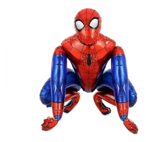 Globo 3d Metalizado Spiderman 55x63cm Hombre Araña