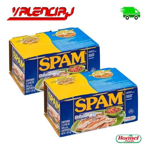 2 Jamón De Cerdo Spam Enlatado