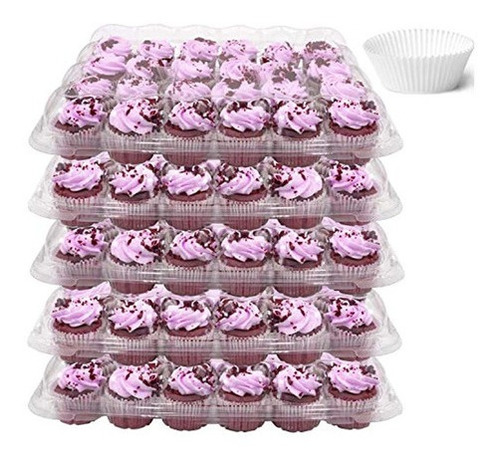 24 Compartimentos Mini Contenedores Para Cupcakes