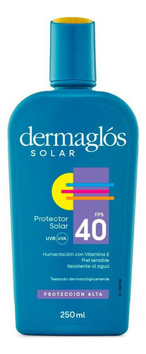Protector Solar Dermaglós Fps40 Emulsión X250ml