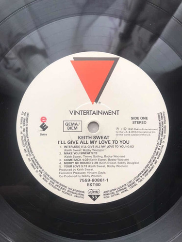 Keith Sweat - Ill Give My Love To You - Disco Lp Usa (Usado)