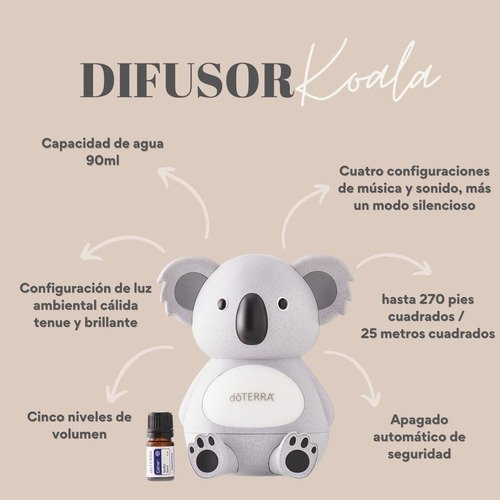 Difusor De Aceite Esencial Koala Dotara