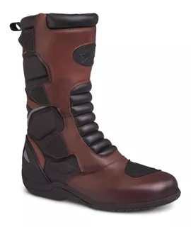 Botas Motociclista Hombre Biker Sport Workland 80009 Café