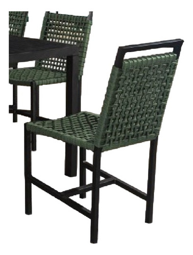 Cadeira Carmen Alumínio Corda Náutica Área Externa Sala 