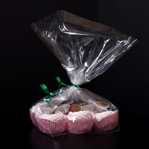 20 Bolsas De Regalo De Celofán Transparente Yotelab