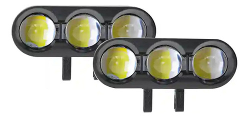 Par Exploradoras Led Para Moto 3 Lentes Dual Switch 12.000