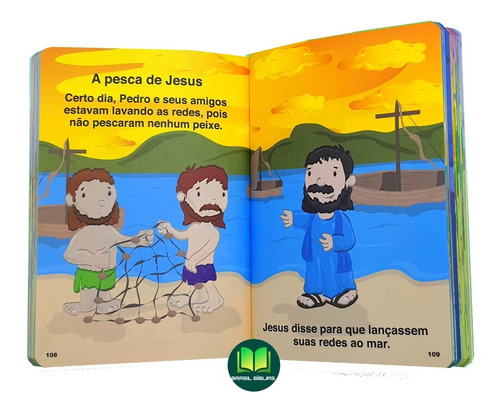 Imagem 3 de 4 de Bíblia Infantil Histórias Ilustradas Para Crianças Promoção