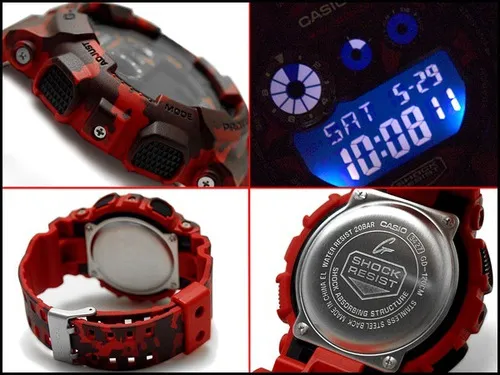 G shock rojo camuflaje new arrivals