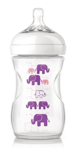 Avent Tetero Natural Plástico 9oz Elefante Rosa + Envio Ya! 