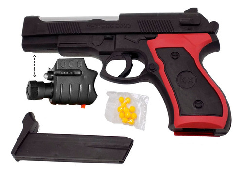 Pistola Laser Balines De Plastico Recargable Juguete Niños 