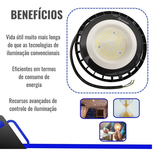 Luminaria Led Highbay Industrial 125w 6500k 16250lm Ledvance
