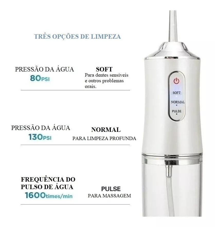 Terceira imagem para pesquisa de irrigador oral waterpik portatil bivolt usb