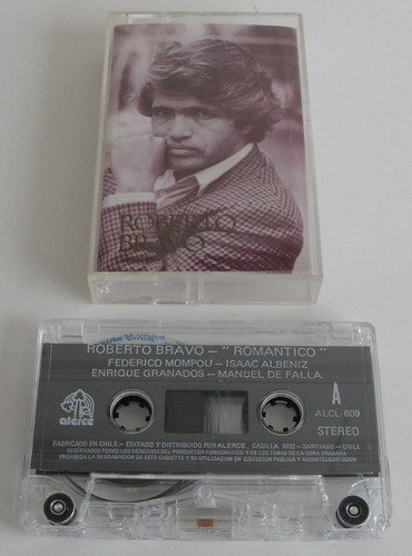 Cassette - Roberto Bravo - Romantico - Sello Alerce 1990's 