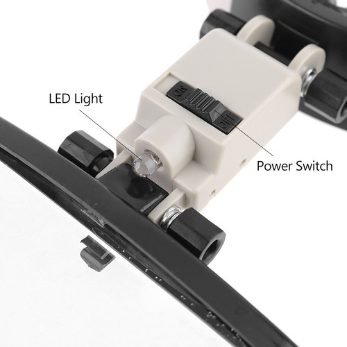 Lupas Ópticas Para Uso En La Cabeza, Lente De Lupa Con Led