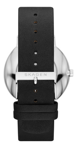 Reloj Hombre Skagen Aaren Piel Ecologica Color De La Correa Negro