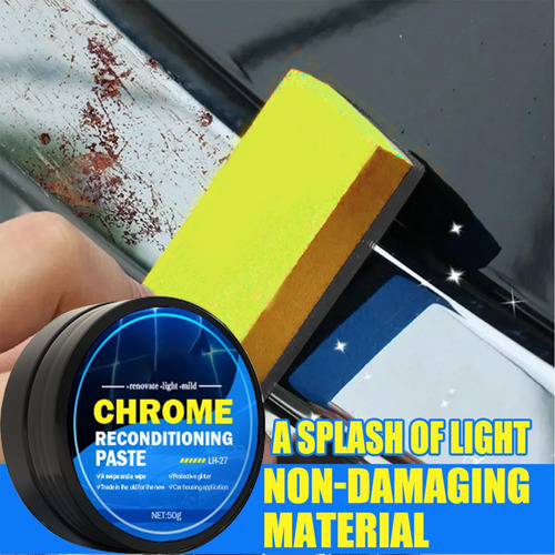Limpiador De Cromo Para Automóvil Crema Pulida De Cromo Limp