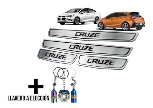 Cubre Zocalos P/  Chevrolet Cruze + Llavero + Envio Gratis