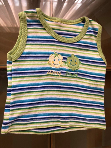 Musculosa Rallada 6-9 Meses De Algodon Nene