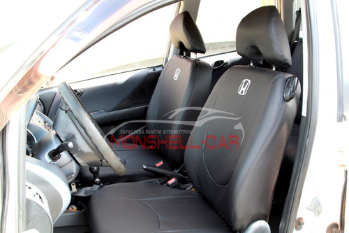 Capa De Bancos Automotivos Couro Carro Honda Fit Ex 1.5 2008