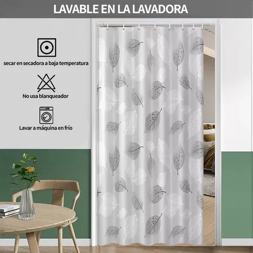 Cortinas Para Baño Con Gancho Antimoho Impermeable 180*200cm