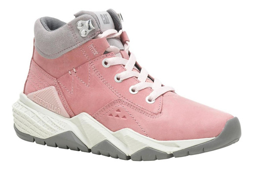 Zapatilla Con Caña  Mujer Research Mid Rosado Cat