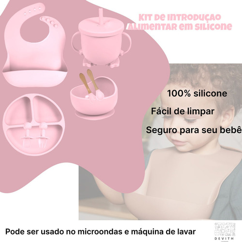 .. Kit De Introducción De Comida Para Bebés De Silicona De 8