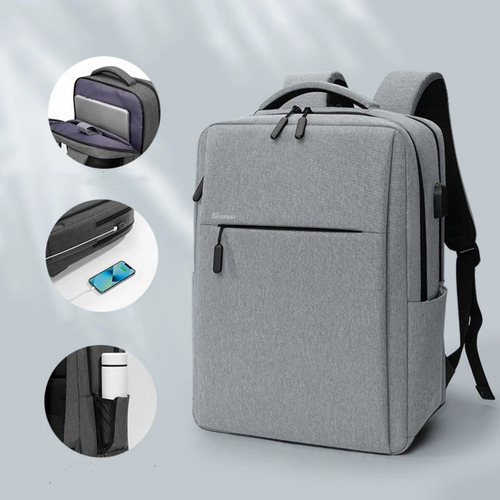 Mochila De Negocios Antirrobo Impermeable Universidad Euateo SZUSB001 25 L