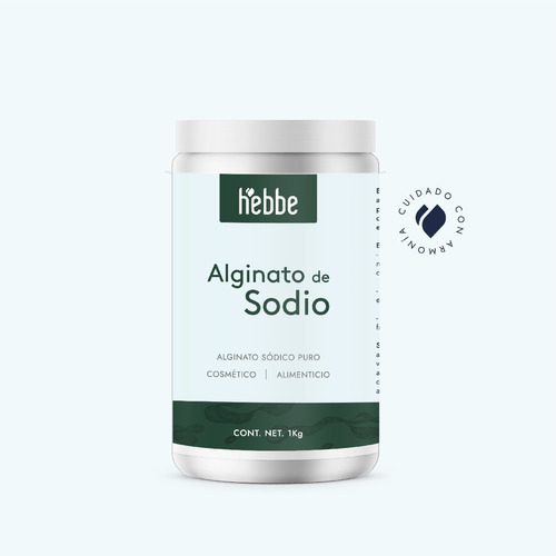 Alginato De Sodio Cosmético Gel Peel Off Hidroplastica Espesante Gelificante Todo tipo de piel Hebbe Cosmetics & Ludika 1 Kg