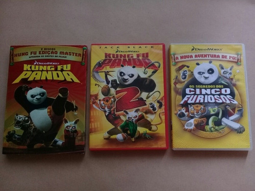 Dvd: Kung Fu Panda: Coleção Com 3 Fimes E Extras (Usado)
