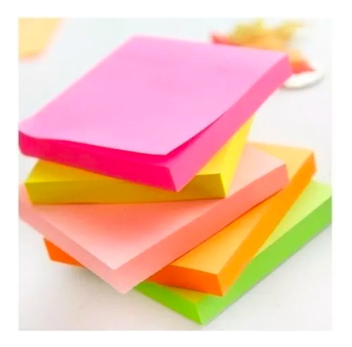 Set 4 Notas Adhesivos Marcadores Post It Neon Papel