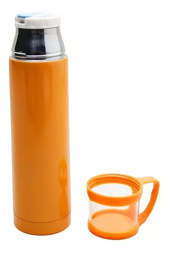 Termo Acero Inoxidable 20oz Naranja