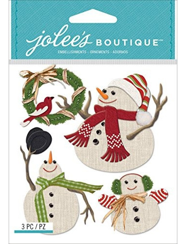 Jolees Boutique Dimensional Stickers Munecos De Nieve