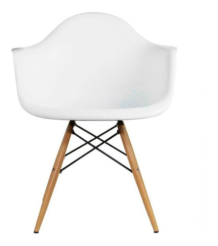 Butaca Eames De Colores Y Patas De Madera