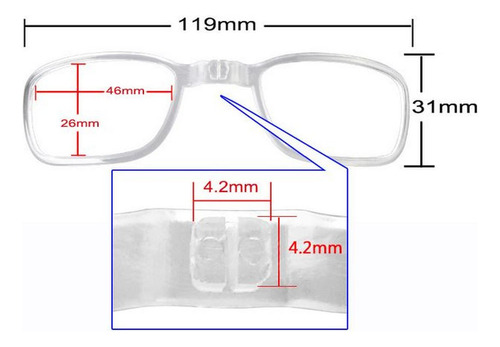 Marco Clip Transparente Para Miopia De Gafas Rockbros