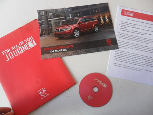 Folleto Catalogo Dodge Journey 2009 No Manual Cd Presentacio