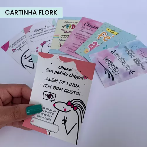 cartão agradecimento flork meme , meme florcks bonequinhos