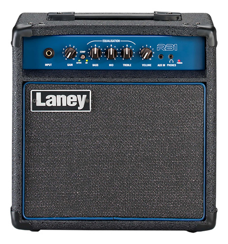 Amplificador Laney Richter Bass RB1 para bajo de 15W color gris/azul 100V - 120V