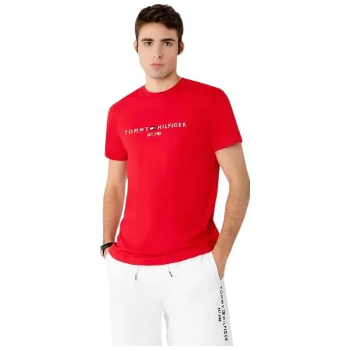 Camiseta Tommy Hilfiger Masculina Logo Bordado