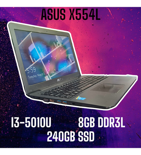 Asus X554l I3 5ta Gen Ssd 8gb Ram