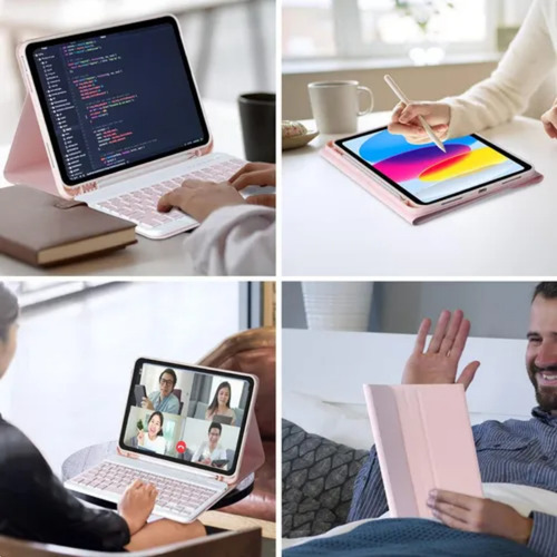 Funda Protectora Para Tableta Con Teclado Desmontable 10th G