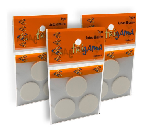 Topetina Redonda Adhesiva Trigama Pack 3 Blister X 3u Fs