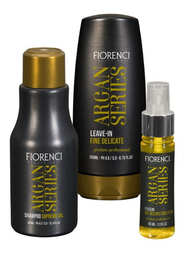 Imagem 2 de 6 de Kit Tratamento Reconstrutor Hidratante Oleo Argan Fiorenci
