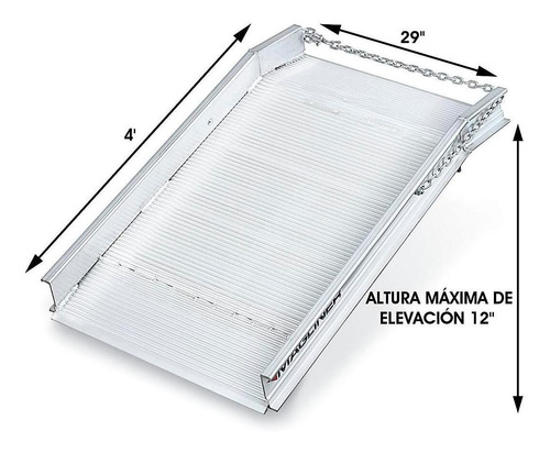 Imagen 5 de 5 de Rampa De Aluminio Para Carga - 4'x29 -magliner