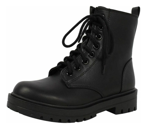 Botas Dama Casuales Urbanas Combate Botín Cómodos Lug Dpaf05